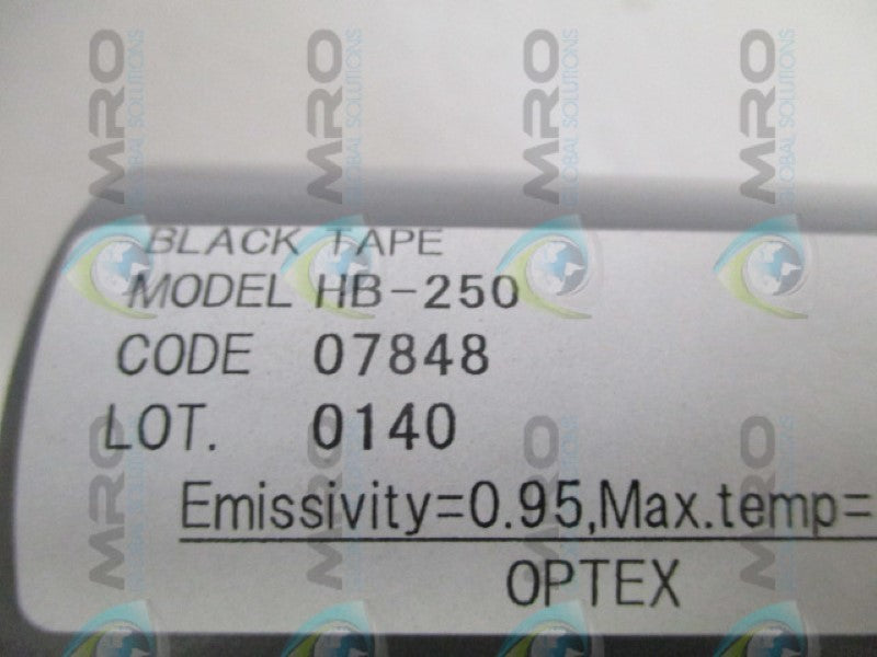 INDUSTRIAL MRO HB-250 BLACK BODY TAPE *NEW IN ORIGINAL PACKAGE*