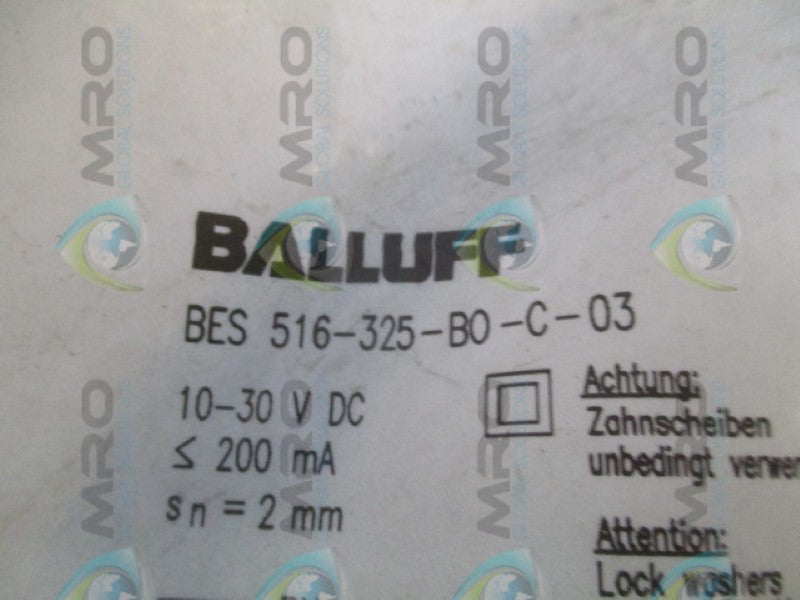 BALLUFF BES516-325-BO-C-03 INDUCTIVE SENSOR * NEW IN FACTORY BAG *