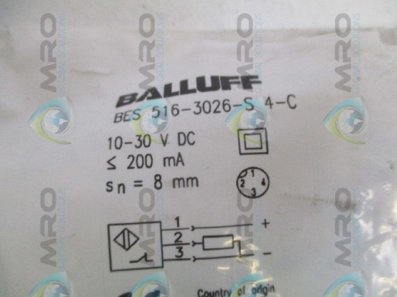 BALLUFF BES516-3026-S4-C 10-30VDC NSMP