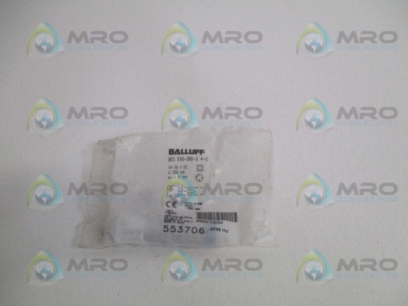 BALLUFF BES516-360-S4-C INDUCTIVE SENSOR *NEW IN FACTORY BAG*