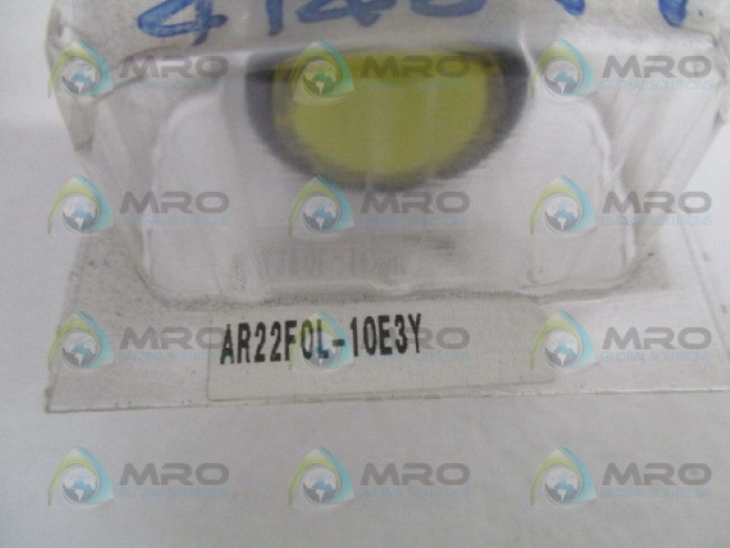 FUJI ELECTRIC AR22F0L-10E3Y YELLOW PUSHBUTTON SWITCH *NEW IN ORIGINAL PACKAGE*