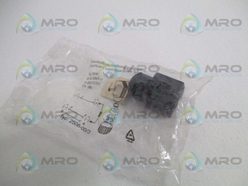 BURKERT 2508-00/3 PLUG CABLE * NEW IN FACTORY BAG *