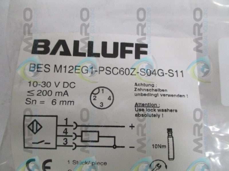 BALLUFF BESM12EG1-PSC60Z-S04G-S11 INDUCTIVE SENSOR  NSMP