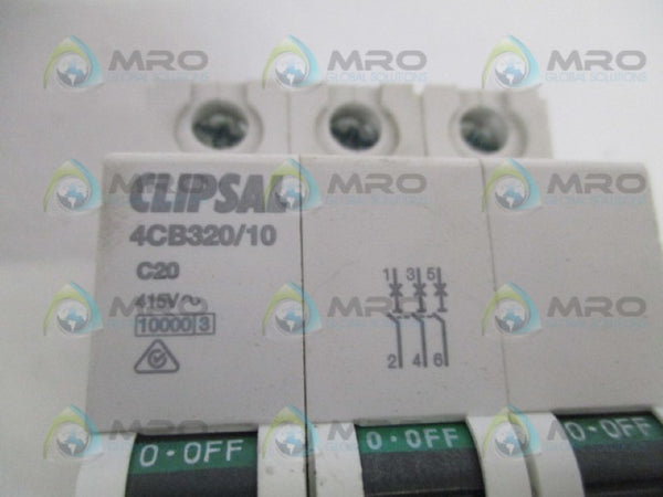 CLIPSAL 4CB320/10-C20 CIRCUIT BREAKER 20A  NSNP