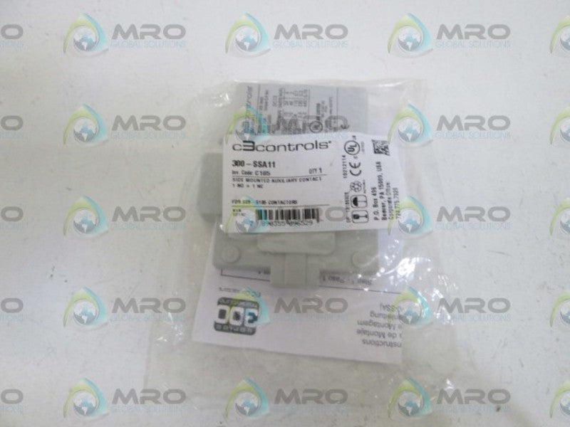 C3CONTROLS AUXILIARY CONTACT 300-SSA11 * NEW IN BAG *