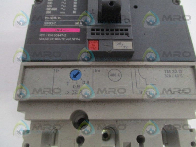 MERLIN GERIN NS100H-TM32D CIRCUIT BREAKER 32A *USED*