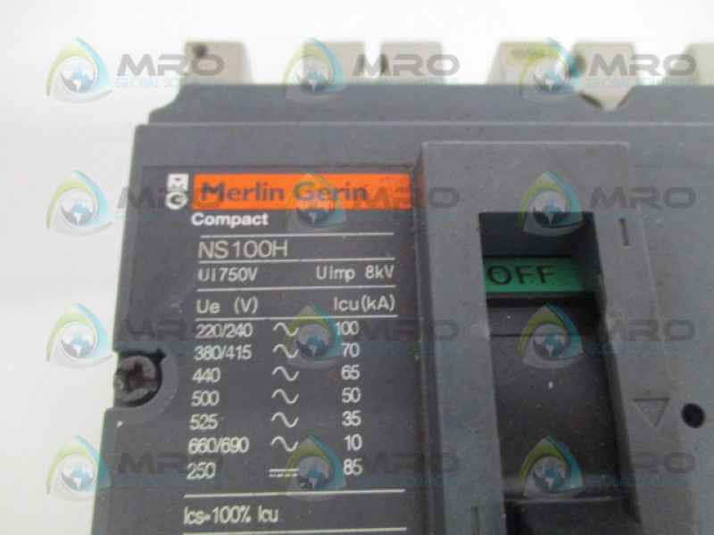 MERLIN GERIN NS100H-TM32D CIRCUIT BREAKER 32A *USED*