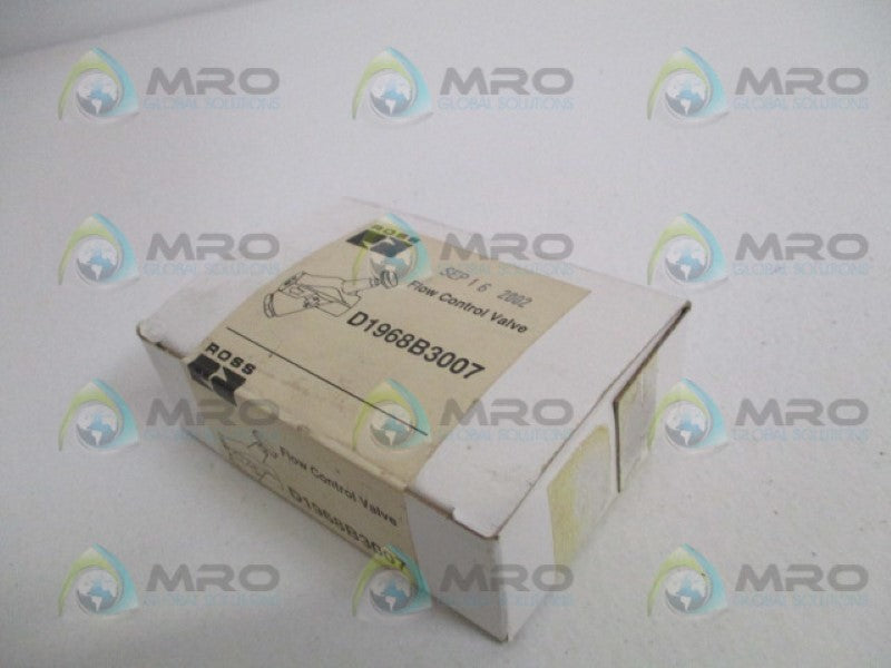 ROSS D1968B3007 FLOW CONTROL VALVE *FACTORY SEALED*