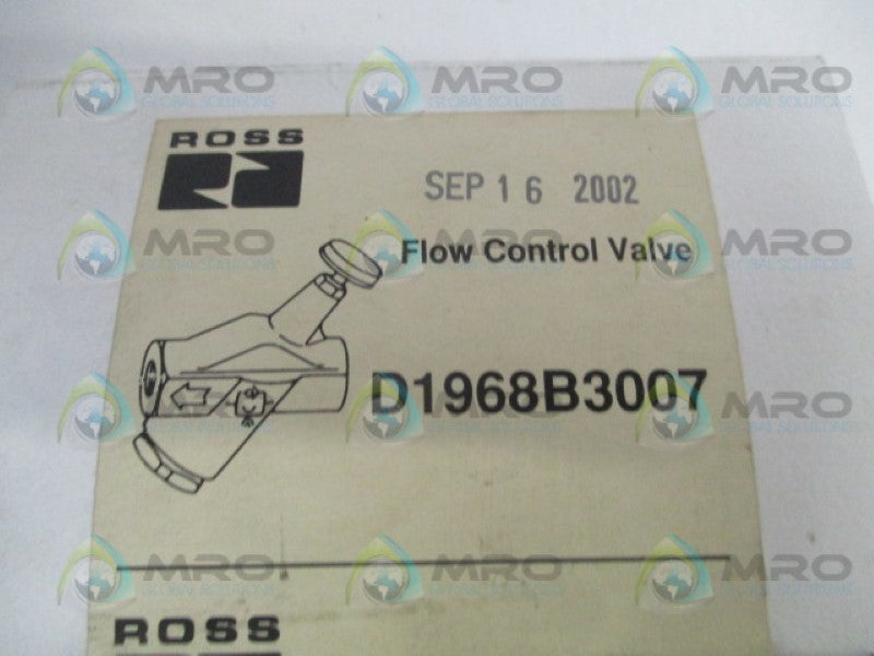 ROSS D1968B3007 FLOW CONTROL VALVE *FACTORY SEALED*