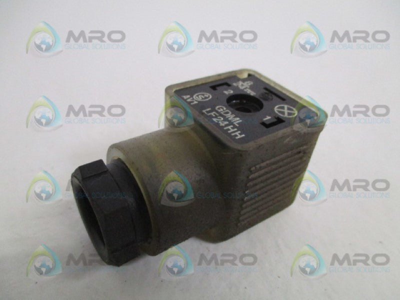 INDUSTRIAL MRO GDML LF24HH SOLENOID CONNECTOR *USED*