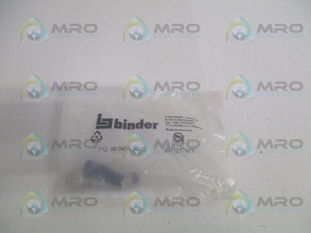 BINDER 712-99-0405-00-03 CONNECTOR * NEW IN FACTORY BAG *