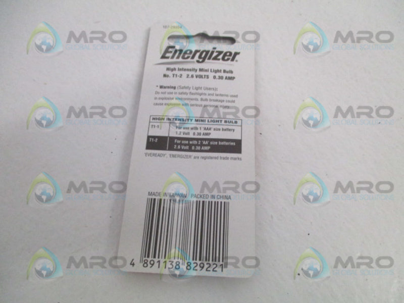 ENERGIZER T1-2 BATTERY 2AA 2.6  NSMP