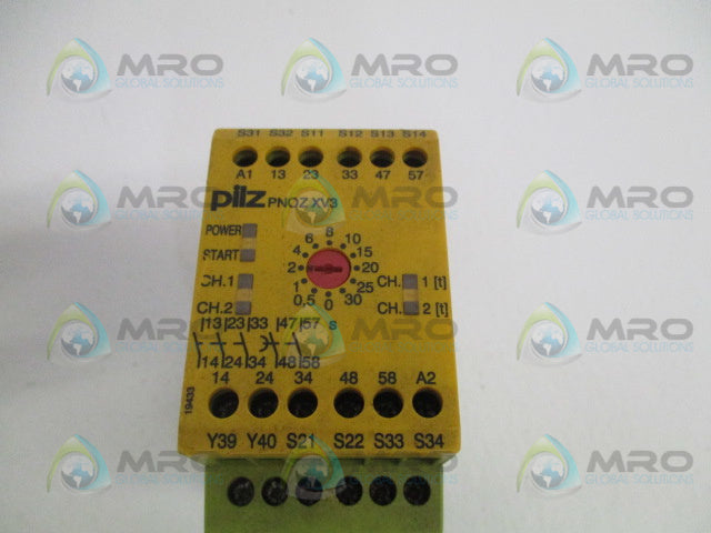 PILZ PNOZXV330/24VDC3n/o2n/ot SAFETY RELAY *USED*