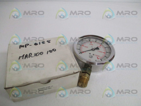 ITALMANOMETRI CAVRIAGO ML05RL0100.11 PRESSURE GAUGE 0-1500 PSI *NEW IN BOX*