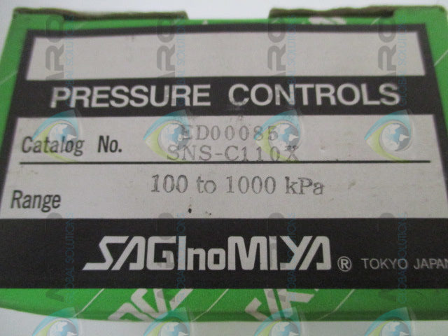 SAGINOMIYA SNS-C110X PRESSURE CONTROL 100-1000 KPA *NEW IN BOX*