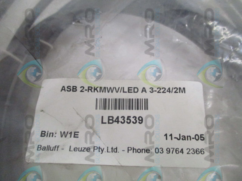 BALLUFF ASB2-RKMWV/LEDA3-224/2M CORDSET  NSMP