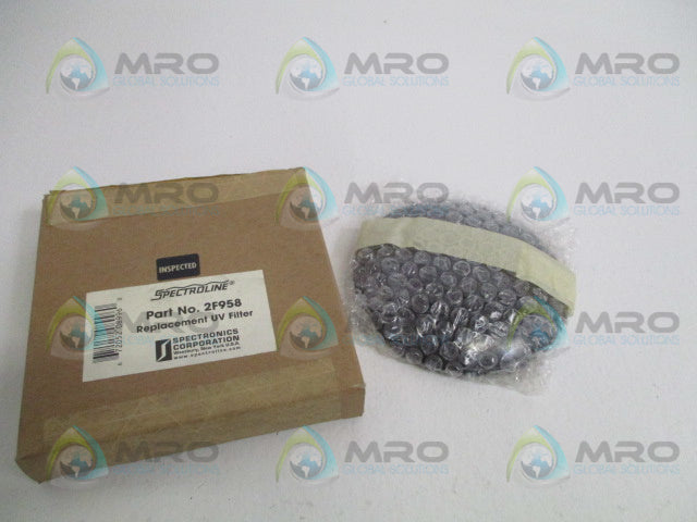 SPECTRONICS 2F958 REPLACEMENT UV FILTER *NEW IN BOX*