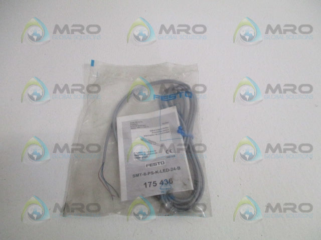 FESTO SMT-8-PS-K-LED-24-B 175436 PROXIMITY SWITCH * NEW IN FACTORY BAG *