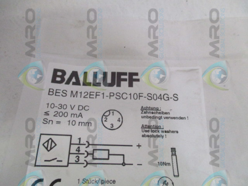 BALLUFF BESM12EF1-PSC10F-S04G-S  NSMP