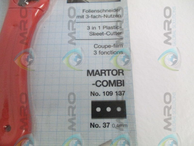 MARTOR 109137 PLASTIC SHEET CUTTER *NEW IN ORIGINAL PACKAGE*