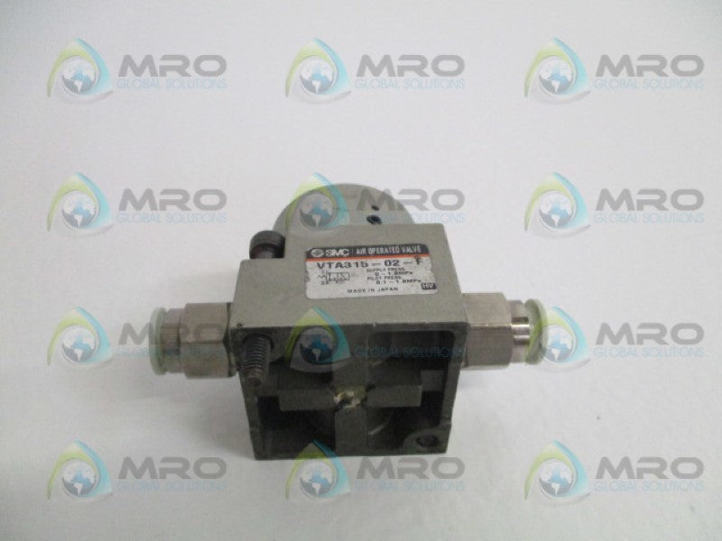 SMC VTA315-02-F AIR OPERATED VALVE *USED*