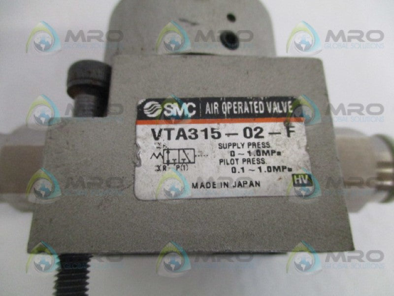SMC VTA315-02-F AIR OPERATED VALVE *USED*
