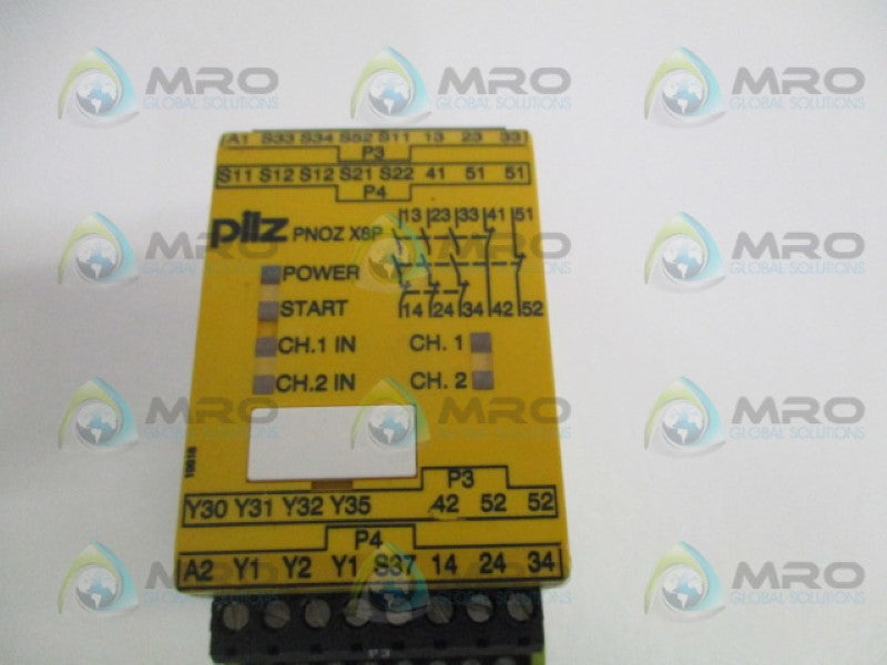 PILZ PNOZX8P24VDC3n/o2n/c2so SAFETY RELAY *NEW NO BOX*