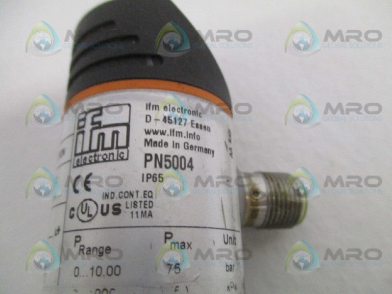 IFM EFECTOR PN5004 PRESSURE SENSOR *USED*