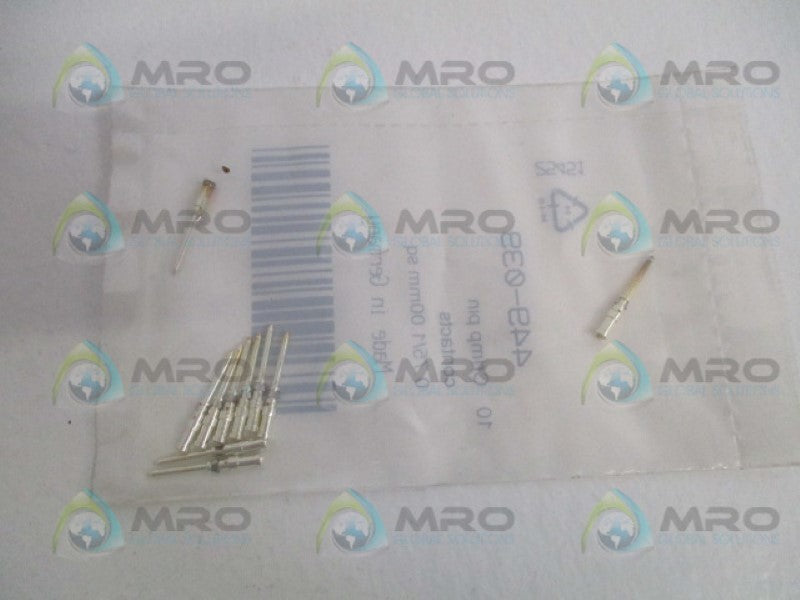 INDUSTRIAL MRO 449-039 CRIMP PIN (PKG. OF 10) * NEW IN FACTORY BAG *