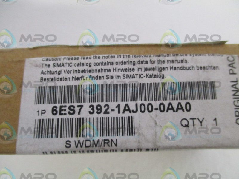 SIEMENS SIMATIC 6ES7392-1AJ00-0AA0 CONNECTOR *NEW IN BOX*