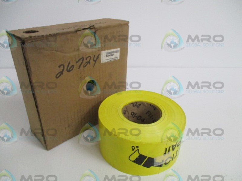 INDUSTRIAL MRO 834554 CAUTION WET PAINT TAPE 76mmX300M *NEW IN BOX*
