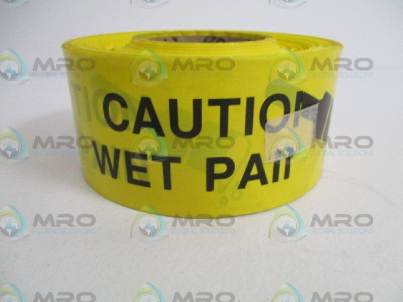 INDUSTRIAL MRO 834554 CAUTION WET PAINT TAPE 76mmX300M *NEW IN BOX*
