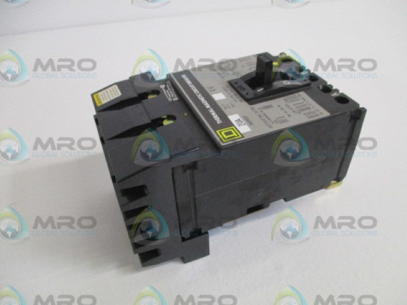 SQUARE D FA34020 CIRCUIT BREAKER 20A (GREY) *NEW IN BOX*