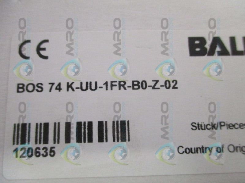 BALLUFF BOS-74K-UU-1FR-BO-Z-02 FIBER OPTIC BASE UNIT  NSFS