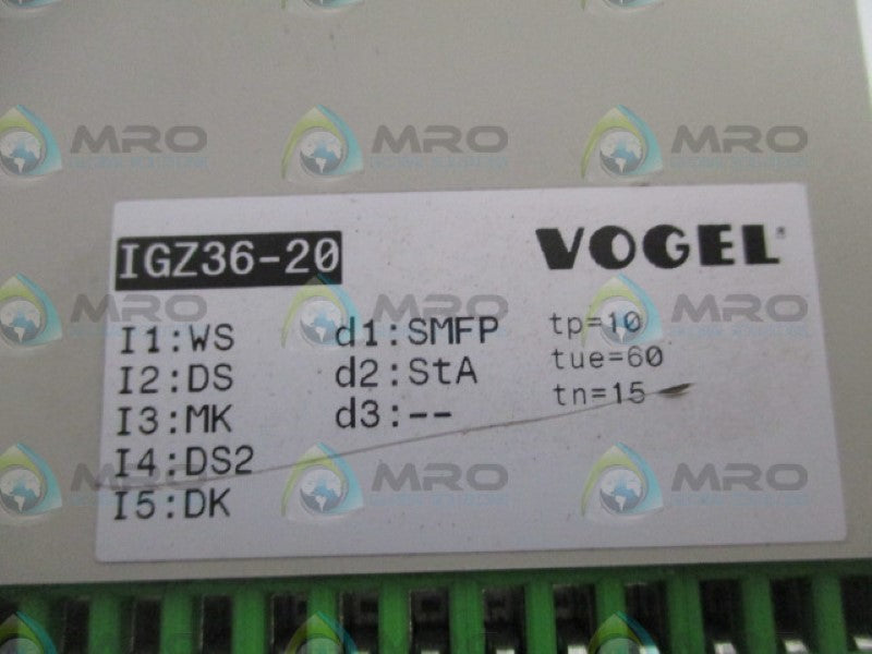VOGEL IGZ36-20 PULSE TRANSMITTER/COUNTER *NEW IN BOX*