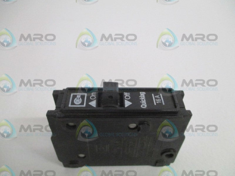 CUTLER HAMMER N10019 CIRCUIT BREAKER, 16A, 440/280V, 6KA
