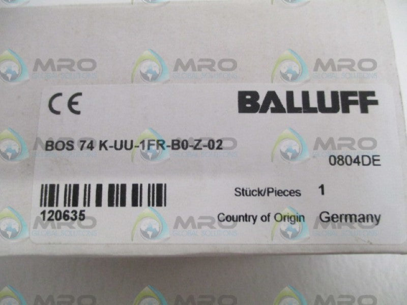 BALLUFF BOS-74K-UU-1FR-BO-Z-02 FIBER OPTIC BASE UNIT  NSMP