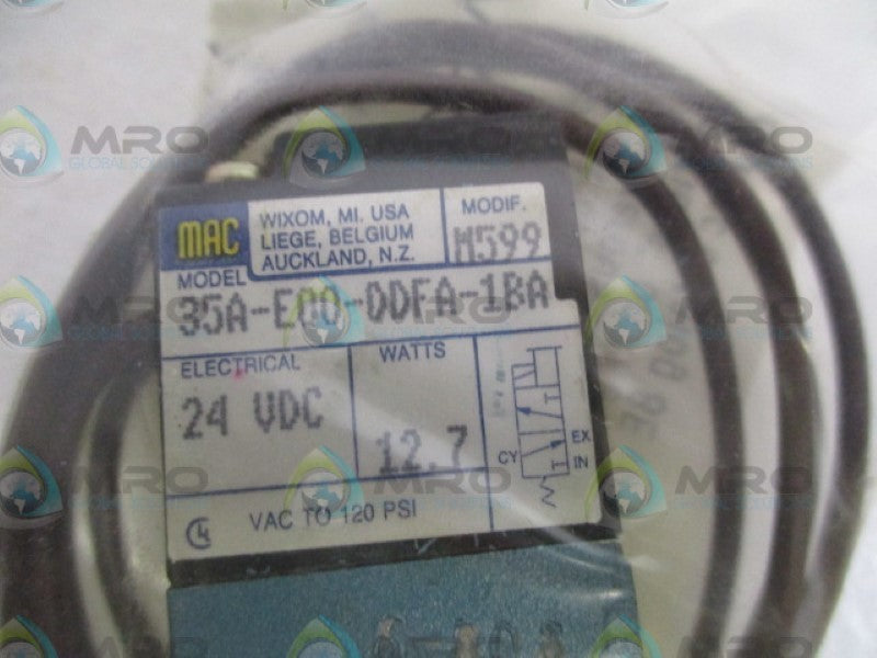 MAC 35A-E00-DDFA-1BA SOLENOID VALVE *NEW IN BOX*