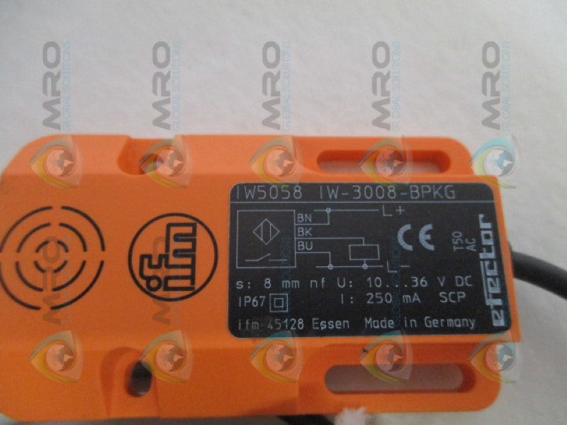 IFM EFECTOR IW5058 INDUCTIVE SENSOR *NEW NO BOX*
