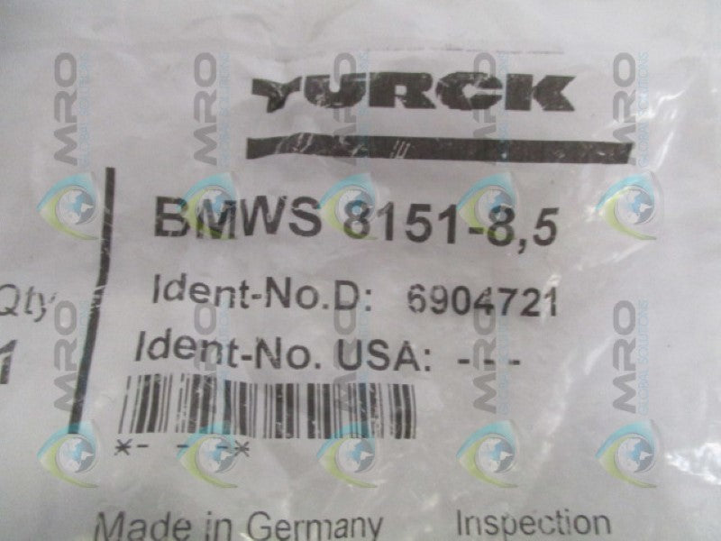 TURCK BMWS8151-8,5 NETWORK CORDSET * NEW IN FACTORY BAG *