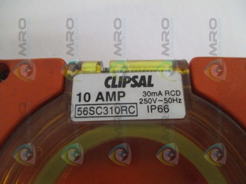 CLIPSAL 56SC310RC PROTECTED SWITCHED SOCKET OUTLET  UNMP