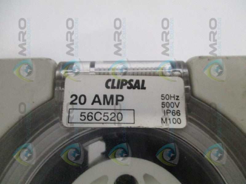 CLIPSAL 56C520 SWITCHED SOCKET OUTLET  UNMP