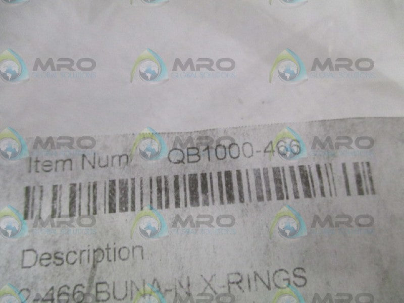 INDUSTRIAL MRO QB1000-466 BUNA X RING *NEW NO BOX*
