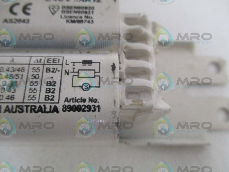 TRIDONIC.ATCO EC36/40 89002931 BALLAST 240V *NEW NO BOX*