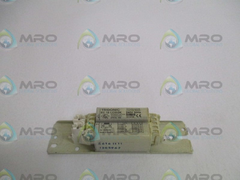 TRIDONIC EC18LC502K 22148708 LOW LOSS BALLAST 240V *NEW NO BOX*