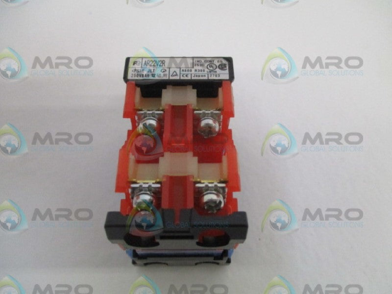 FUJI ELECTRIC AR22V2R EMERGENCY STOP PUSHBUTTON (AS PICTURED)  NSNP
