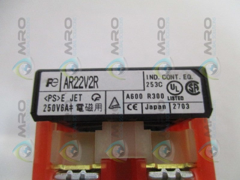 FUJI ELECTRIC AR22V2R EMERGENCY STOP PUSHBUTTON (AS PICTURED)  NSNP