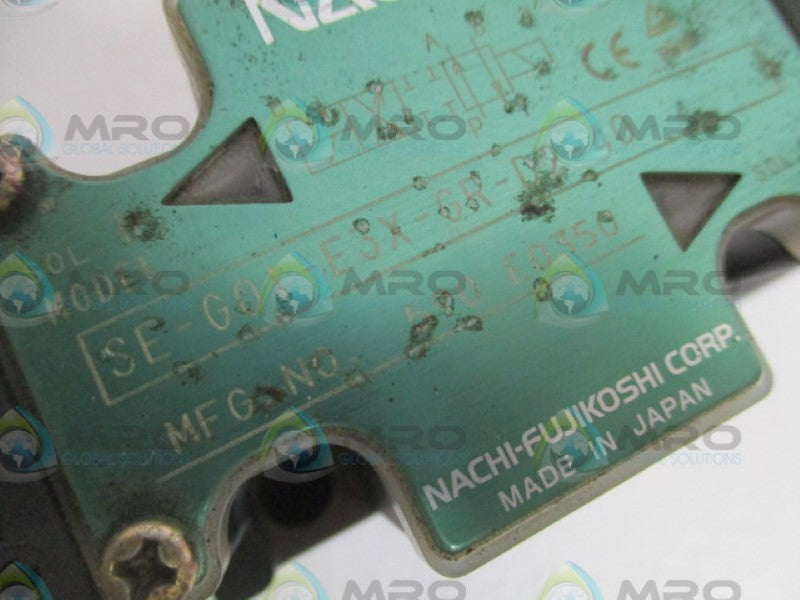 NACHI SE-G01-E3X-GR-D2-40 DIRECTIONAL CONTROL VALVE *NEW NO BOX*