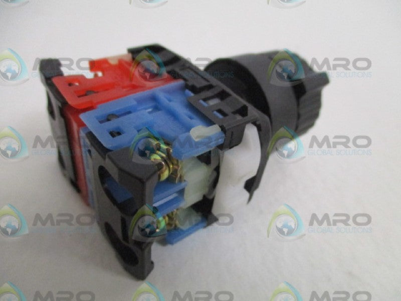 FUJI ELECTRIC AR22S1R BLACK PUSHBUTTON ROTATING SWITCH (AS PICTURED) *USED*