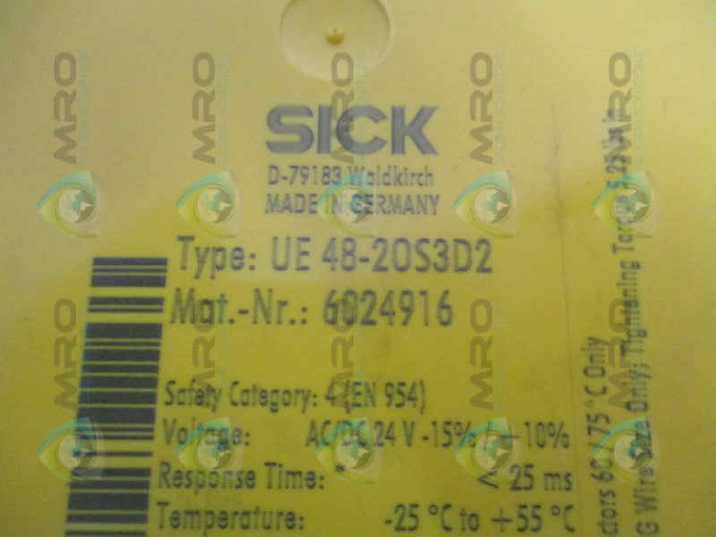 SICK UE48-20S3D2 SAFETY RELAY *NEW IN BOX*